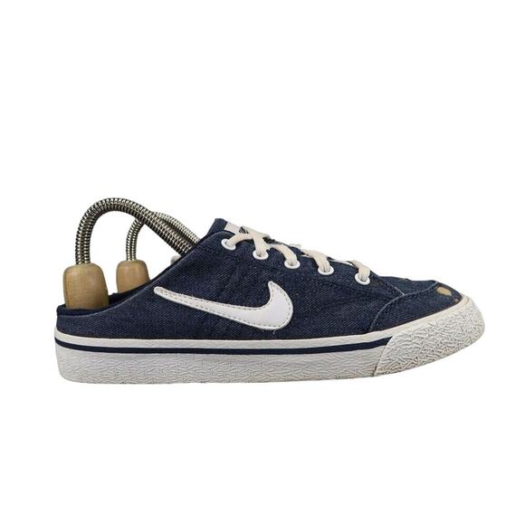 Nike Shoes Womens 7.5 Hermosa Mule Sneaker Slide Slip On Denim Lace Up 2002 Blue - Picture 2 of 12